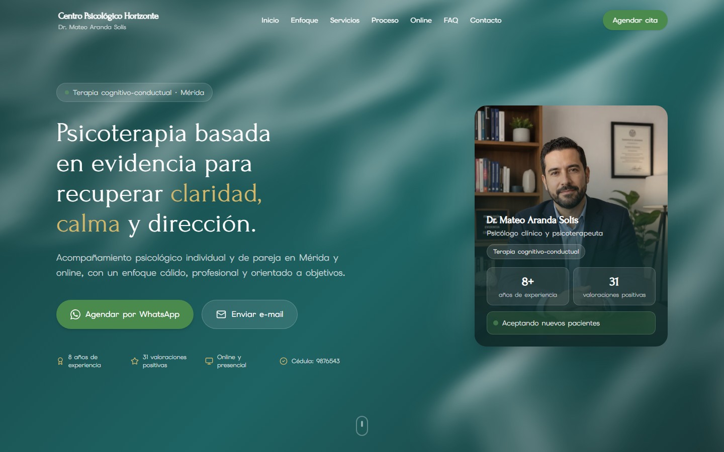 Centro Psicológico Horizonte — demo LIBERA Studio